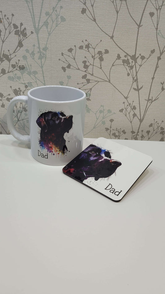 Black Labrador mug - Printed personalised mug