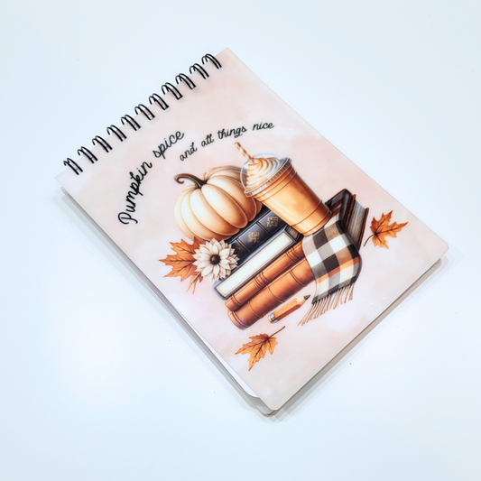 Cosy autumn pumpkin spice notebooks - 2 Sizes