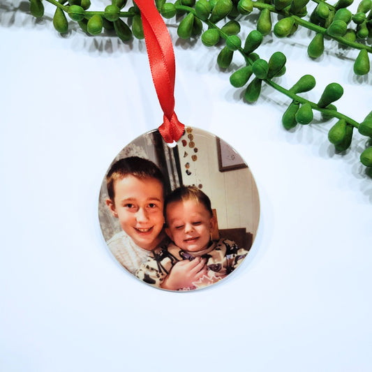 Photo ornament - Ceramic personalised decoration