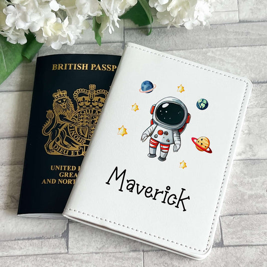 Space theme passport holder