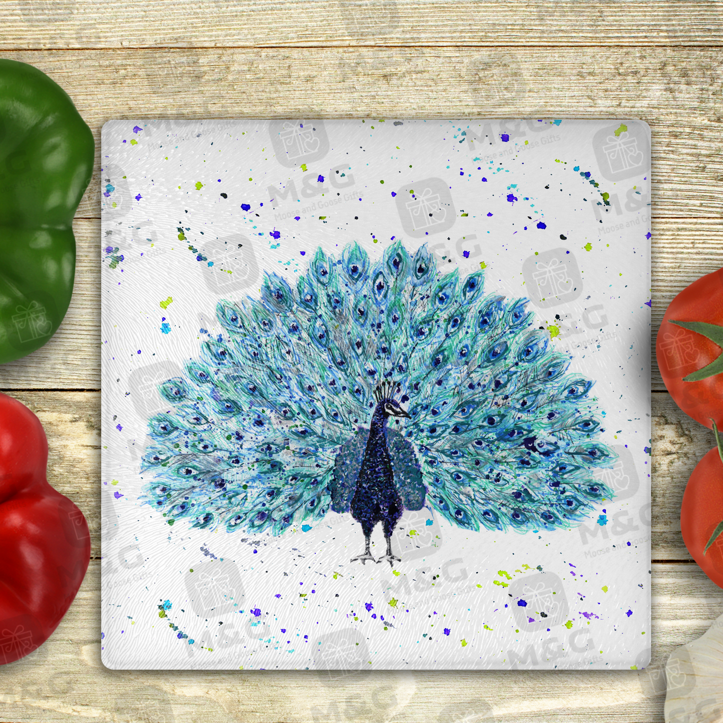 moose and goose gifts - personalised cutting board - glass kitchen decor