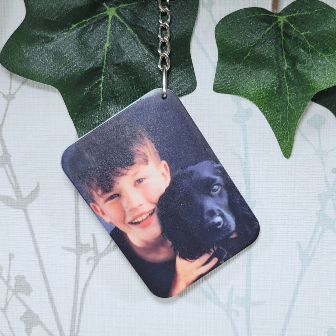 Personalised photo key ring - Moose and goose gifts