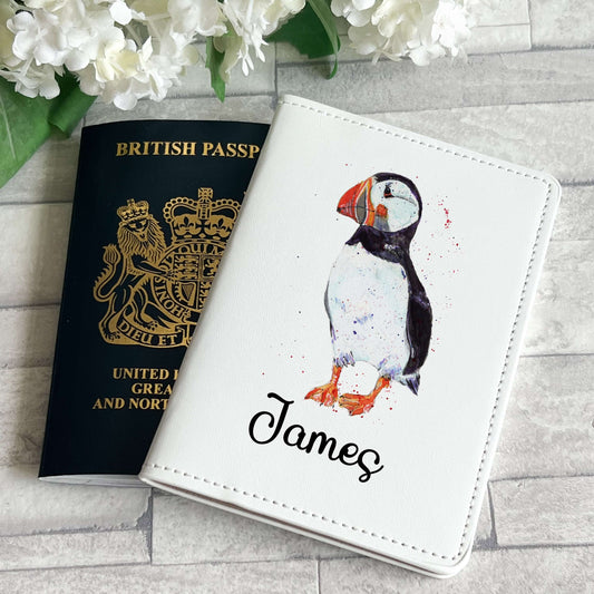 Puffin passport holder