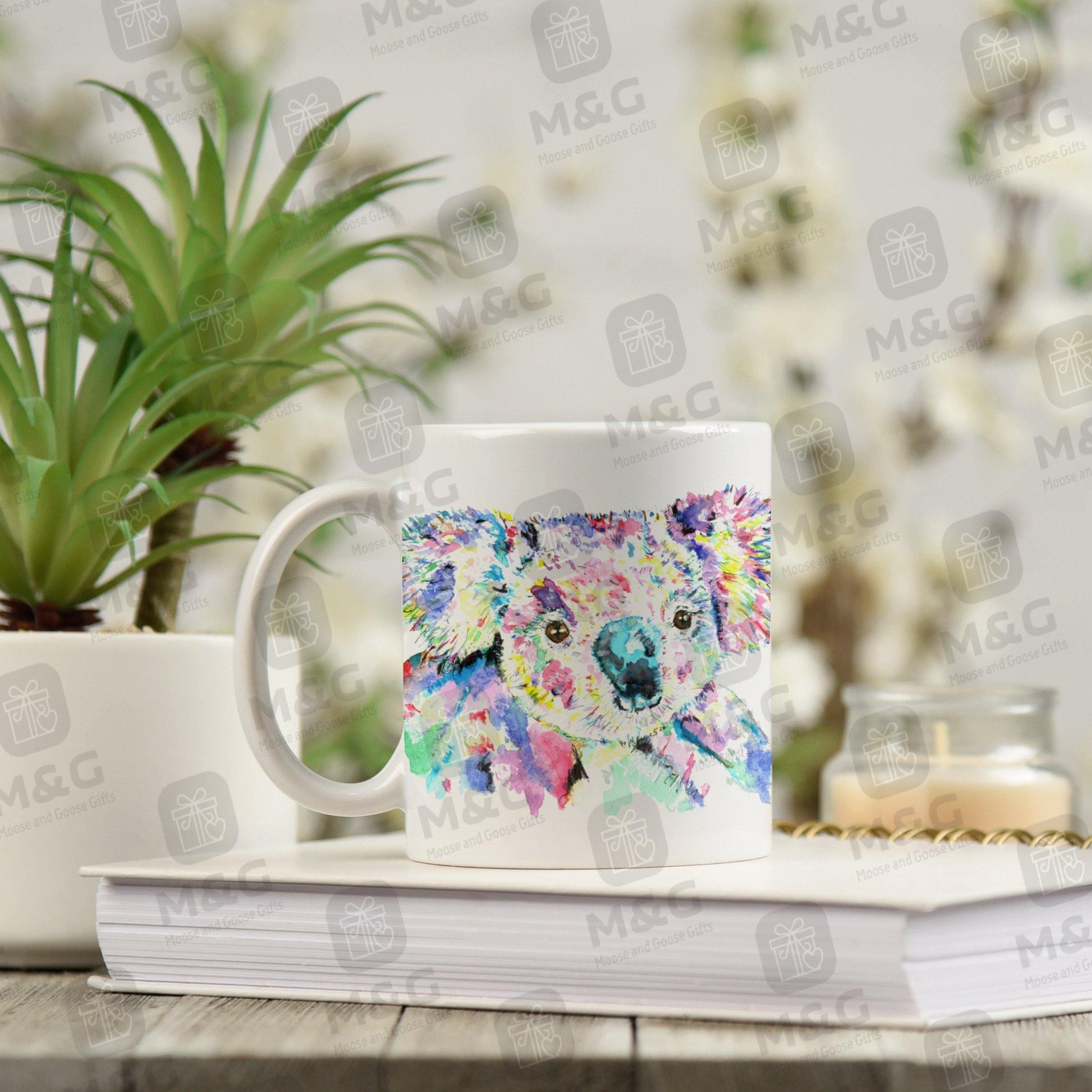 Watercolour koala mug