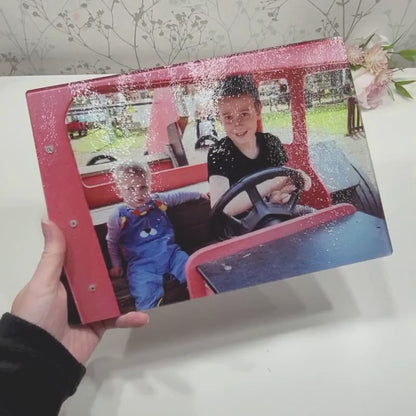 Personalised Glass Photo Boards – Versatile Display or Chopping Board