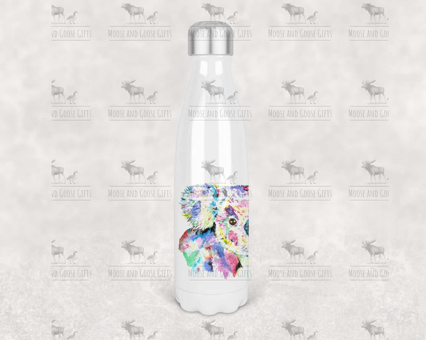 Insulated water bottle - design options - Moose and Goose Gifts