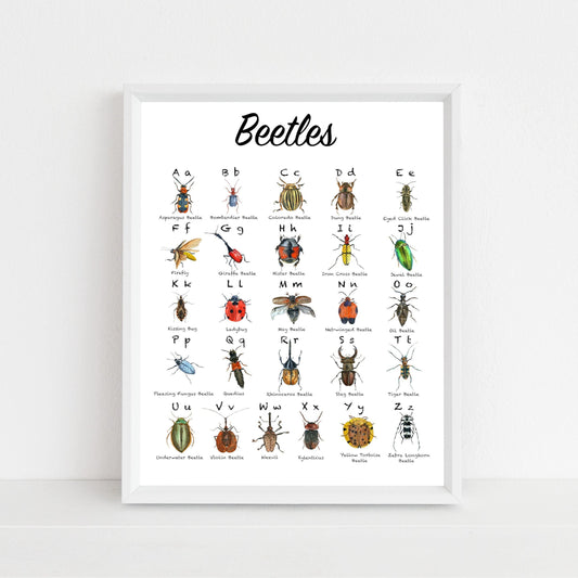 Beetle Alphabet print - Sew Tilley